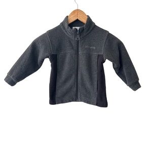 Columbia Charcoal and Black Fleece Light Sweater 3T